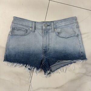 Lucky Brand Ombré Mid Rise Cut Off Denim Jean Shorts.  Sz 4/27